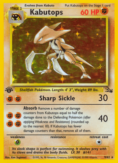 Kabutops - Unlimited Holofoil