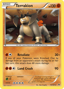 Terrakion - Reverse Holofoil