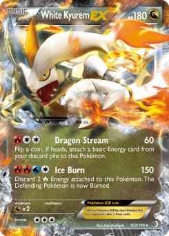 White Kyurem-EX - Holofoil