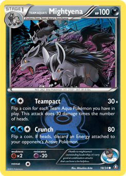 Team Aqua's Mightyena - Normal