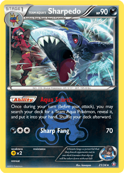 Team Aqua's Sharpedo - Reverse Holofoil