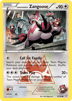 Team Magma's Zangoose - Normal