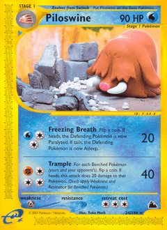 Piloswine - Reverse Holofoil