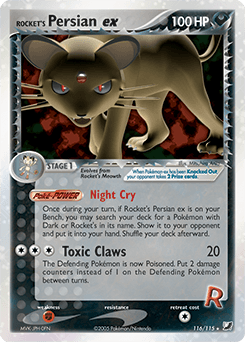 Rocket's Persian ex - Holofoil