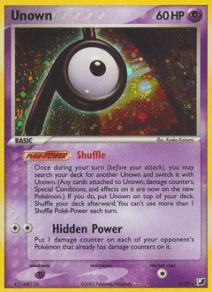 Unown - Holofoil