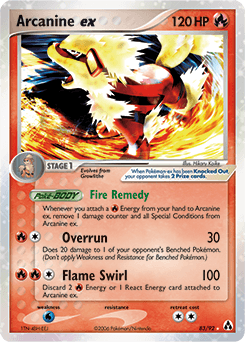 Arcanine ex - Holofoil