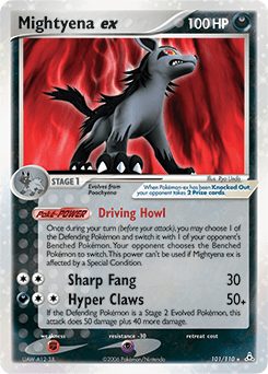 Mightyena ex - Holofoil