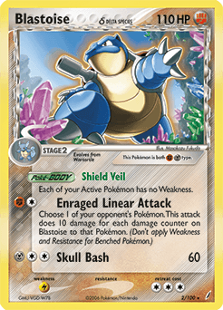 Blastoise δ - Reverse Holofoil