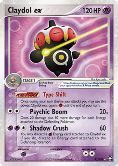 Claydol ex - Holofoil