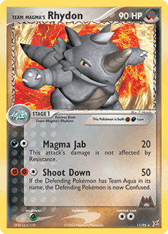 Team Magma's Rhydon - Reverse Holofoil