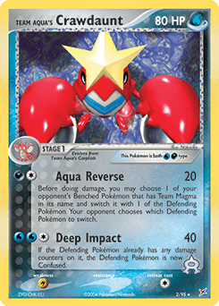 Team Aqua's Crawdaunt - Reverse Holofoil