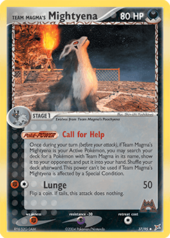 Team Magma's Mightyena - Normal
