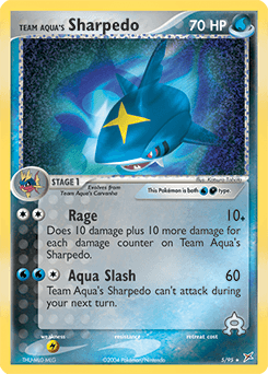 Team Aqua's Sharpedo - Reverse Holofoil