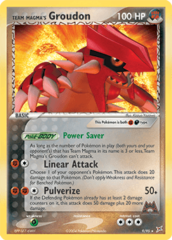 Team Magma's Groudon - Reverse Holofoil
