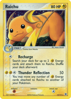 Raichu - Reverse Holofoil
