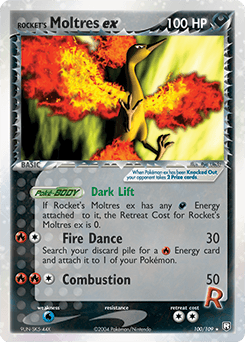 Rocket's Moltres ex - Holofoil