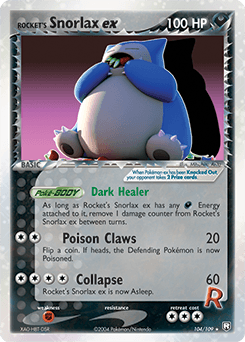 Rocket's Snorlax ex - Holofoil