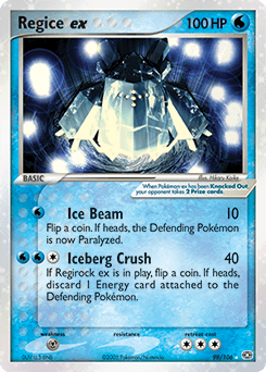 Regice ex - Holofoil