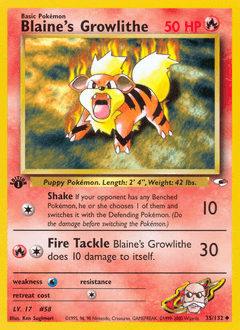 Blaine's Growlithe - Normal