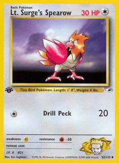 Lt. Surge's Spearow - Normal