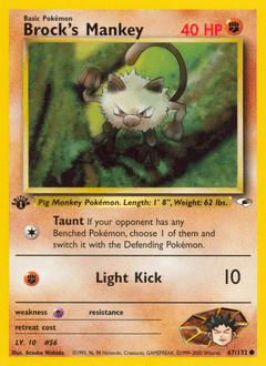 Brock's Mankey - Normal