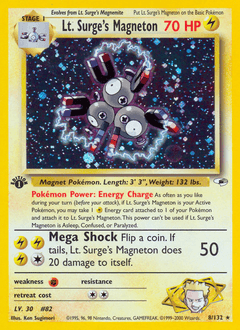 Lt. Surge's Magneton - Unlimited Holofoil
