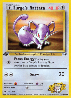 Lt. Surge's Rattata - Normal