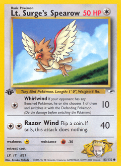 Lt. Surge's Spearow - Normal