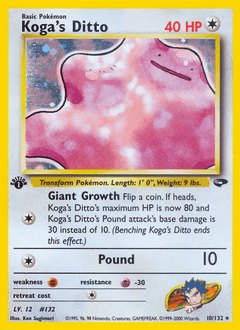 Koga's Ditto - Unlimited Holofoil
