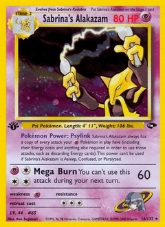 Sabrina's Alakazam - Unlimited Holofoil