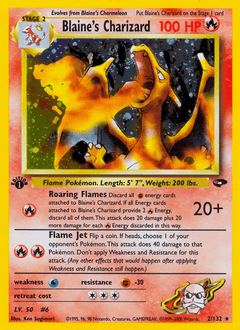 Blaine's Charizard - Unlimited Holofoil