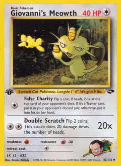 Giovanni's Meowth - Normal