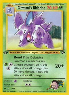 Giovanni's Nidorino - Normal