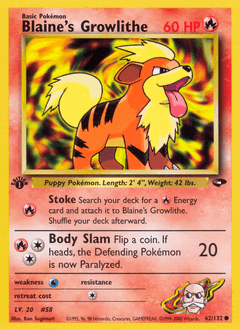 Blaine's Growlithe - Normal