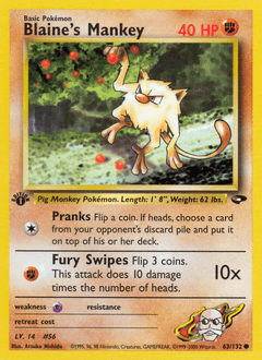 Blaine's Mankey - Normal