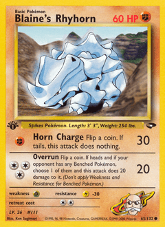 Blaine's Rhyhorn - Normal