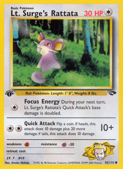 Lt. Surge's Rattata - Normal