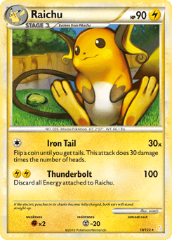 Raichu - Reverse Holofoil