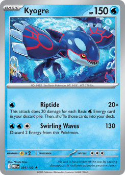 Kyogre - Reverse Holofoil