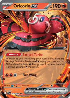 Oricorio ex - Holofoil