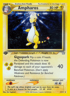 Ampharos - Unlimited Holofoil