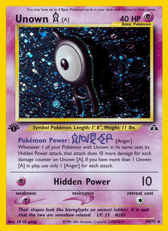 Unown [A] - Unlimited Holofoil