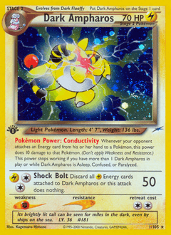 Dark Ampharos - Unlimited Holofoil