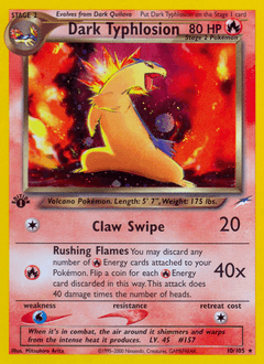 Dark Typhlosion - Unlimited Holofoil