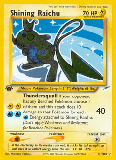 Shining Raichu - Unlimited Holofoil