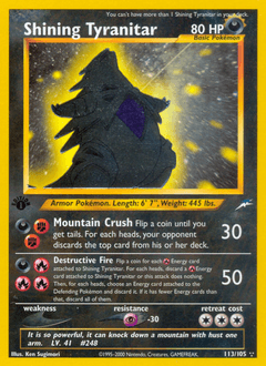 Shining Tyranitar - Unlimited Holofoil