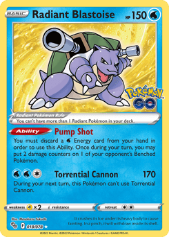 Radiant Blastoise - Holofoil