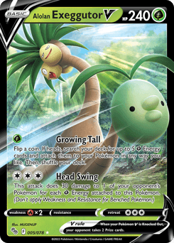 Alolan Exeggutor V - Holofoil
