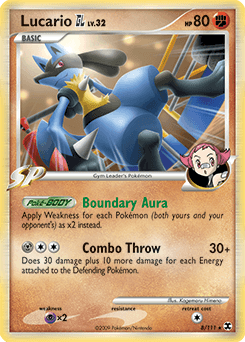 Lucario GL - Reverse Holofoil