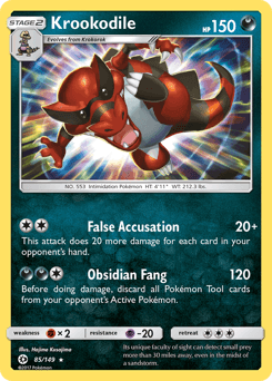 Krookodile - Reverse Holofoil